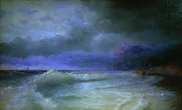 wave 1895 Romantic Ivan Aivazovsky Russian Oil Paintings